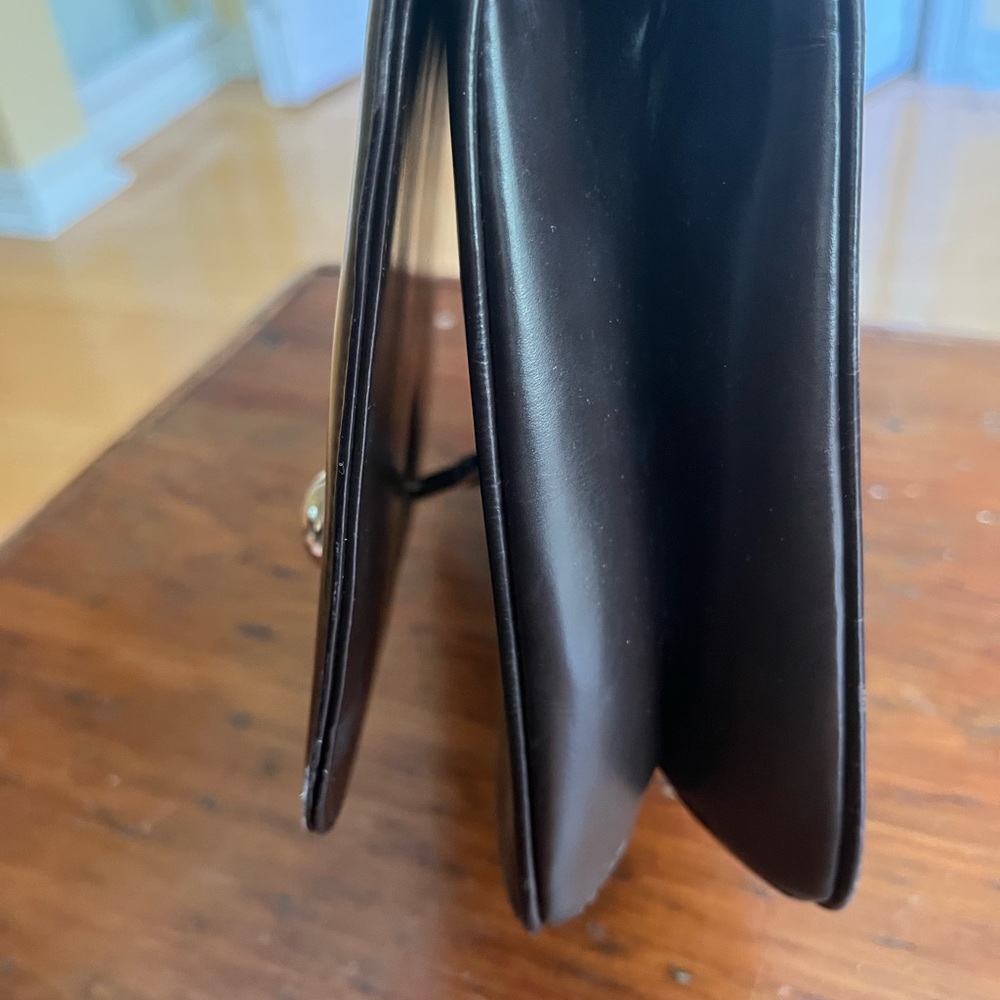 Loewe Dark Brown Leather Shoulder Bag with Silver Hardware - Picture 5 of 11